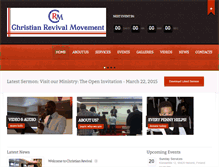 Tablet Screenshot of christianrevivalmovement.com